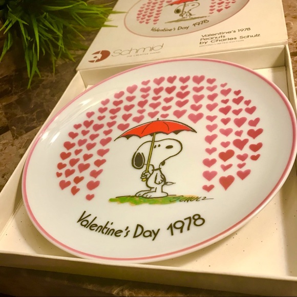 Valentine’s 1978 Peanuts by Charles Schulz Limited Edition Collectors Plate - Picture 2 of 8